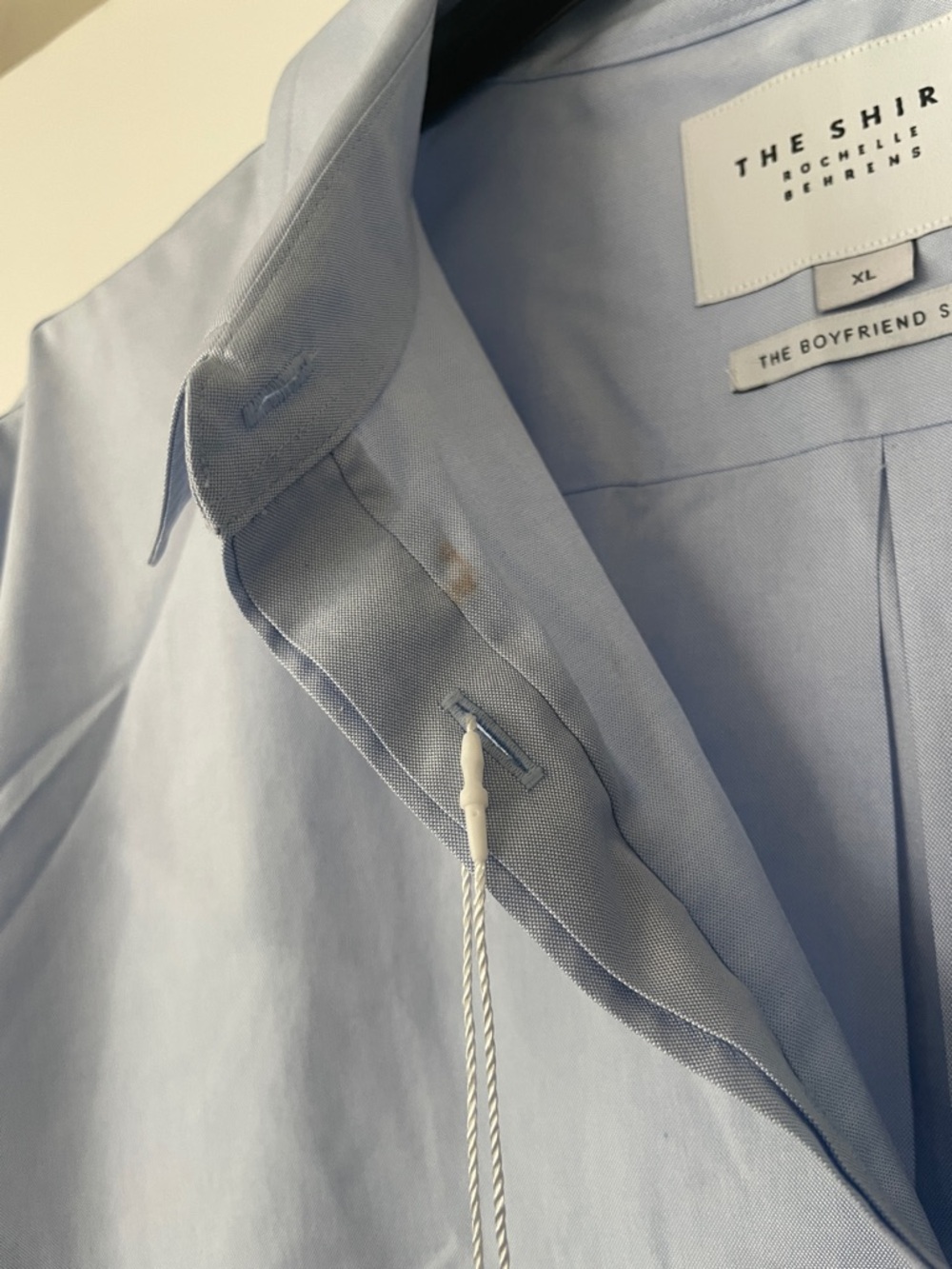 NWT The Jet Set Boyfriend Shirt in Blue Dawn - Picture 10 of 15